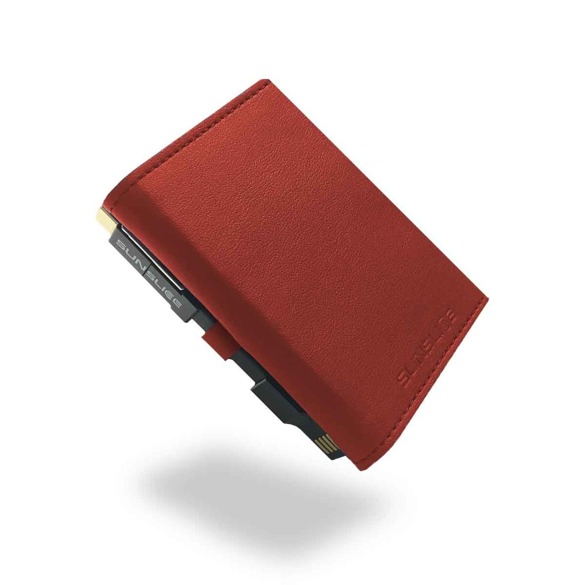 Batterie solaire portable Sunslice Photon - 4000 mAh - Rouge