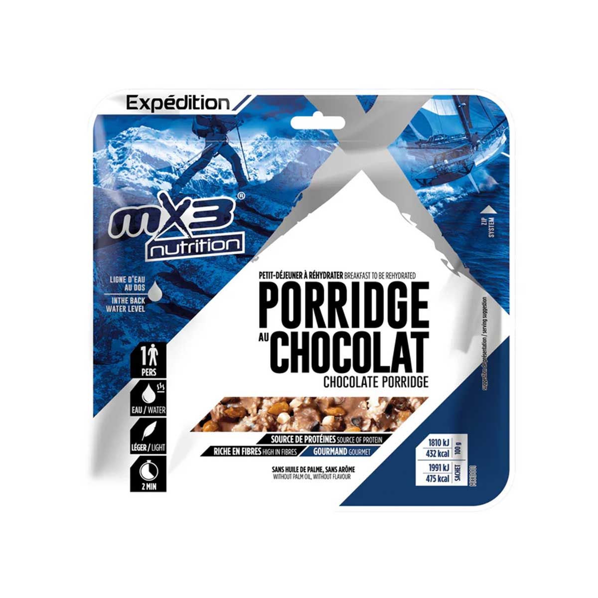 Porridge au chocolat