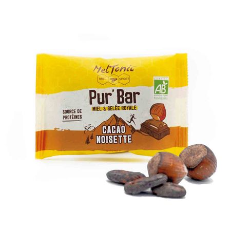 Pur'Bar bio Meltonic - Cacao noisette, miel et gelée royale