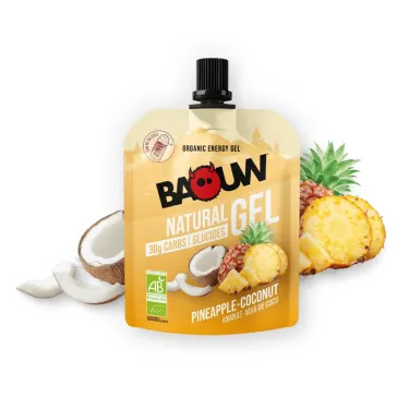 Gel énergétique bio Baouw - Ananas, noix de coco