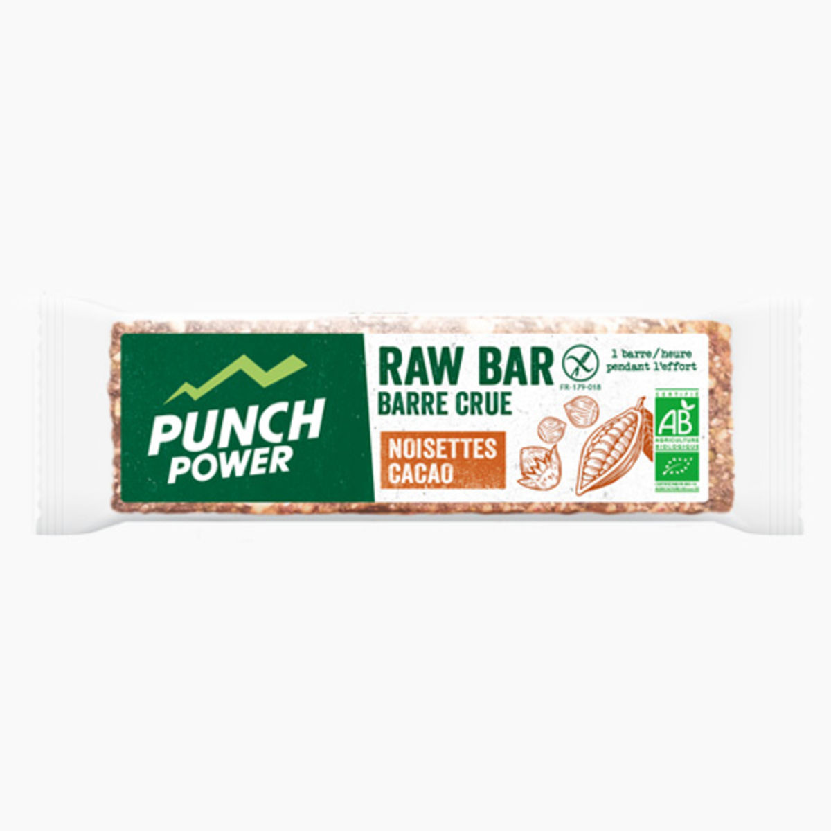 Barre crue Punch Power bio - Noisettes et cacao