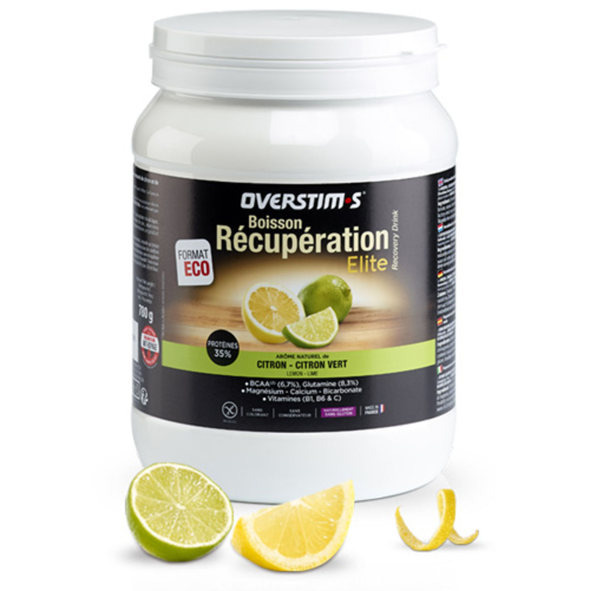 Boisson de récupération Elite Overstim.s - 780 g - Citron, citron vert