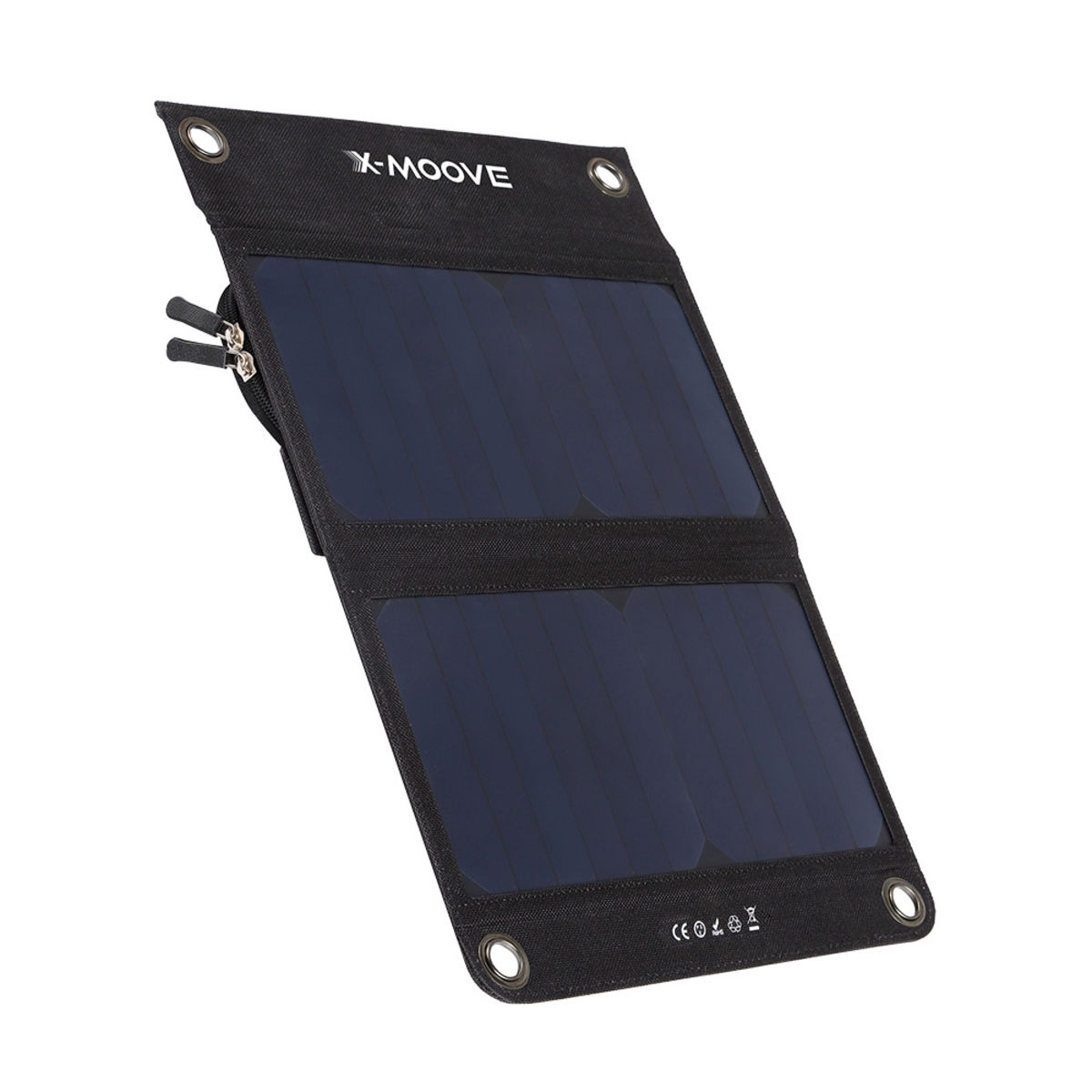 Panneau solaire + batterie externe X-Moove Solargo Trek 10000 mAh - 2 ports USB