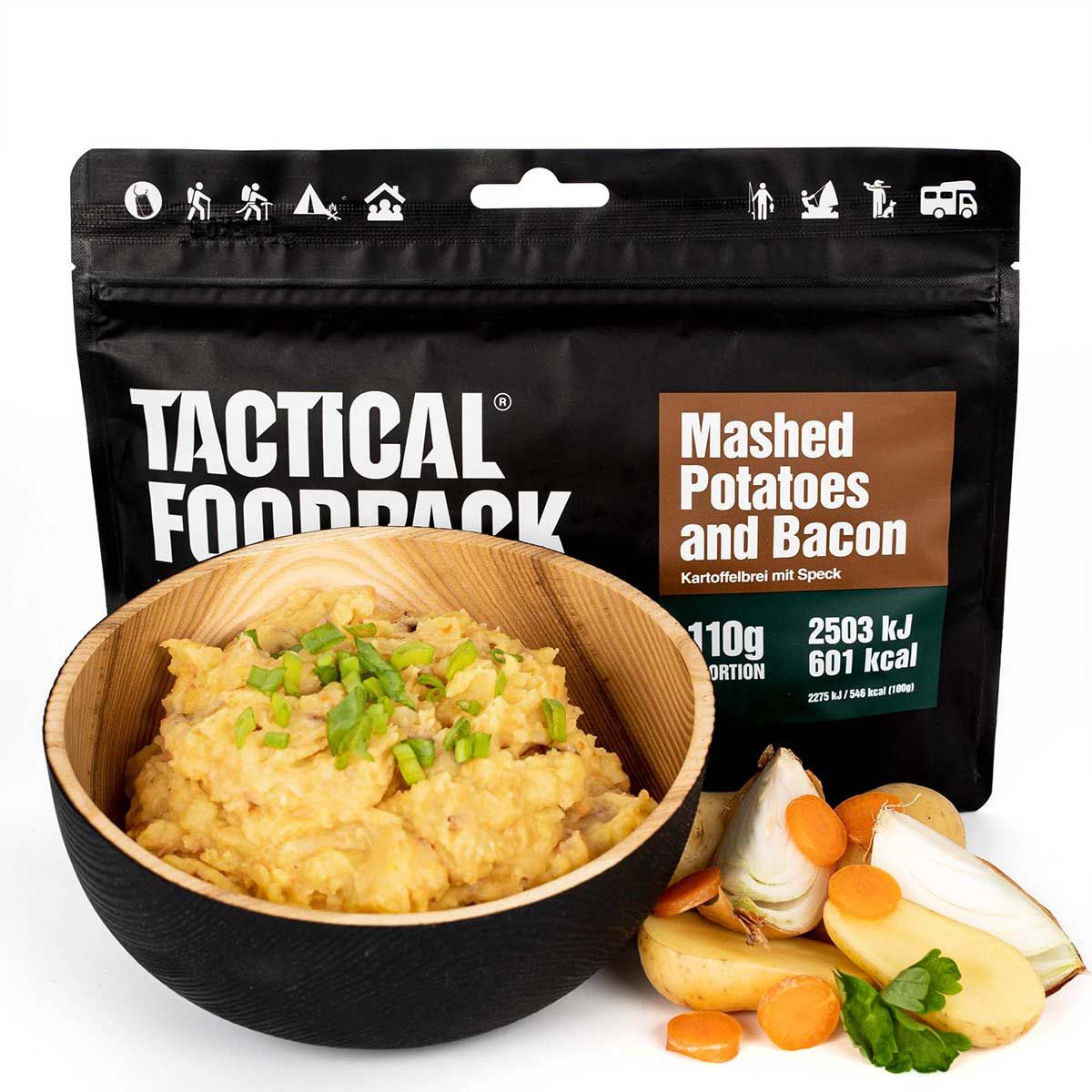 Purée de pommes de terre et bacon tactical foodpack