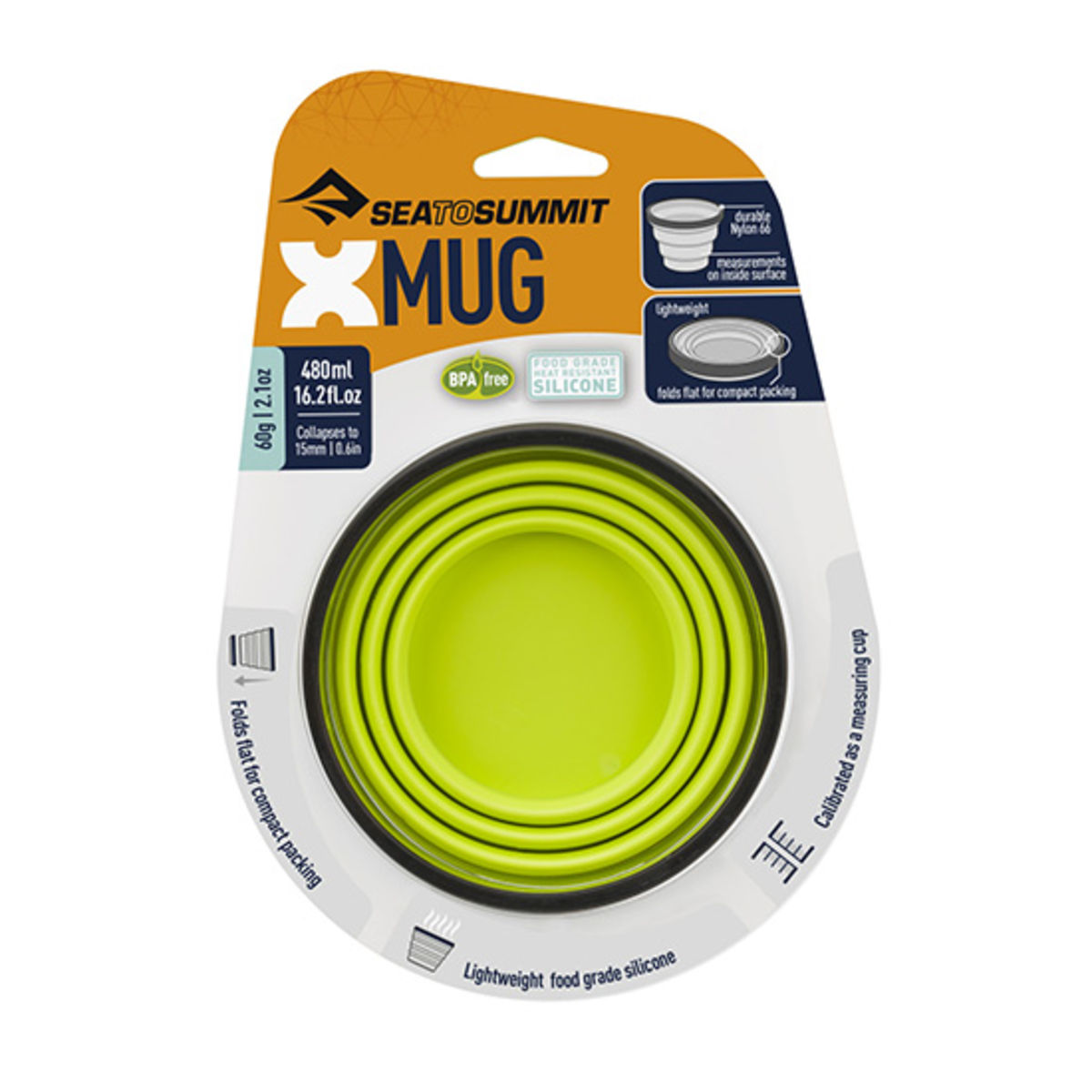 Mug pliable Sea to Summit X-Mug - 0,48 L - Lime