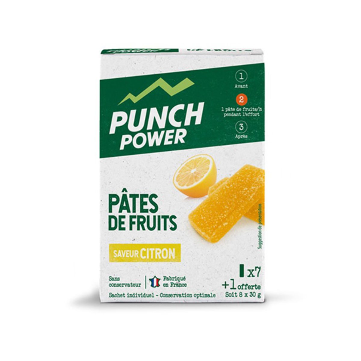 Pâte de fruits Punch Power x 8 - Citron