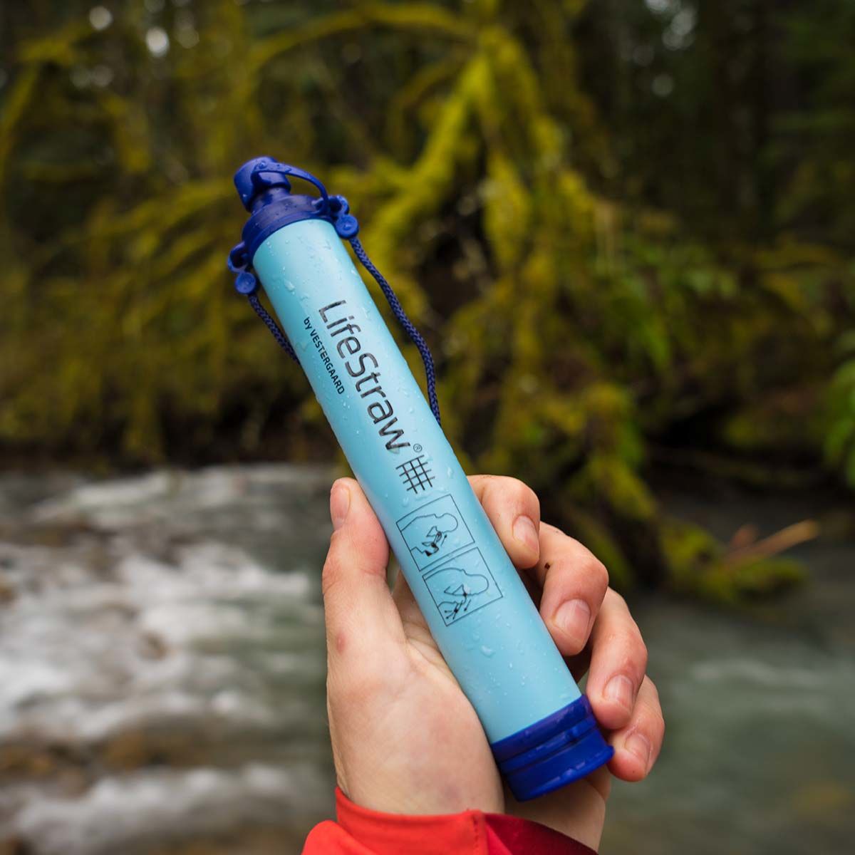 Paille filtrante ultra légère LifeStraw Personal bleu