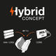 Lampe frontale hybride piles et batterie