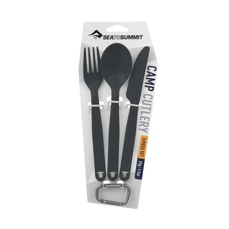 Set de 3 couverts Sea to Summit Camp Cutlery - Gris