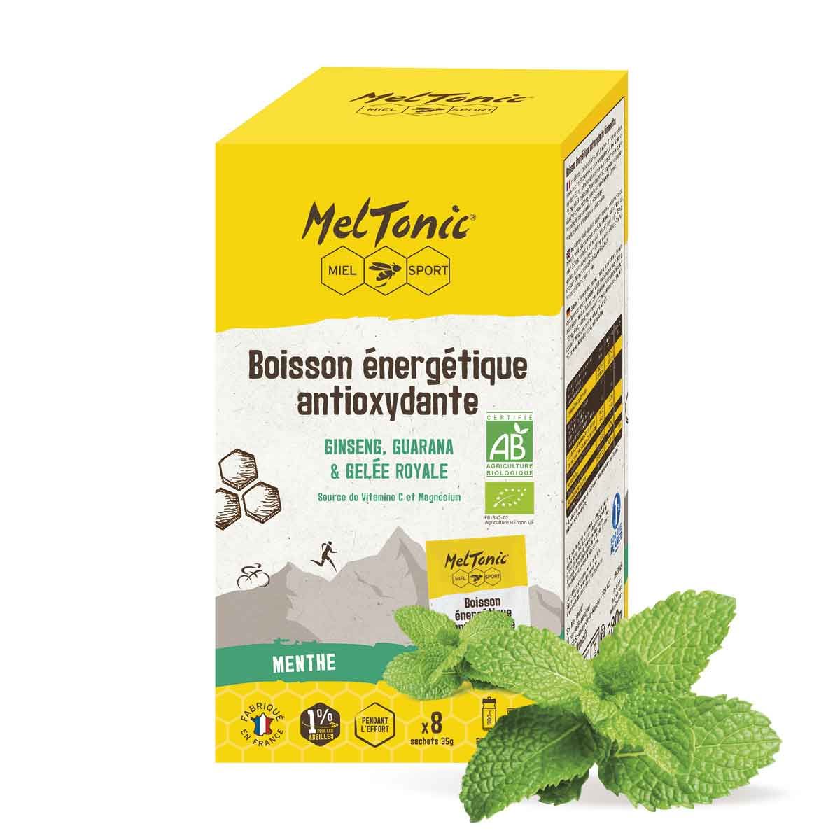Boisson énergétique antioxydante bio Meltonic x 6 sticks - Menthe