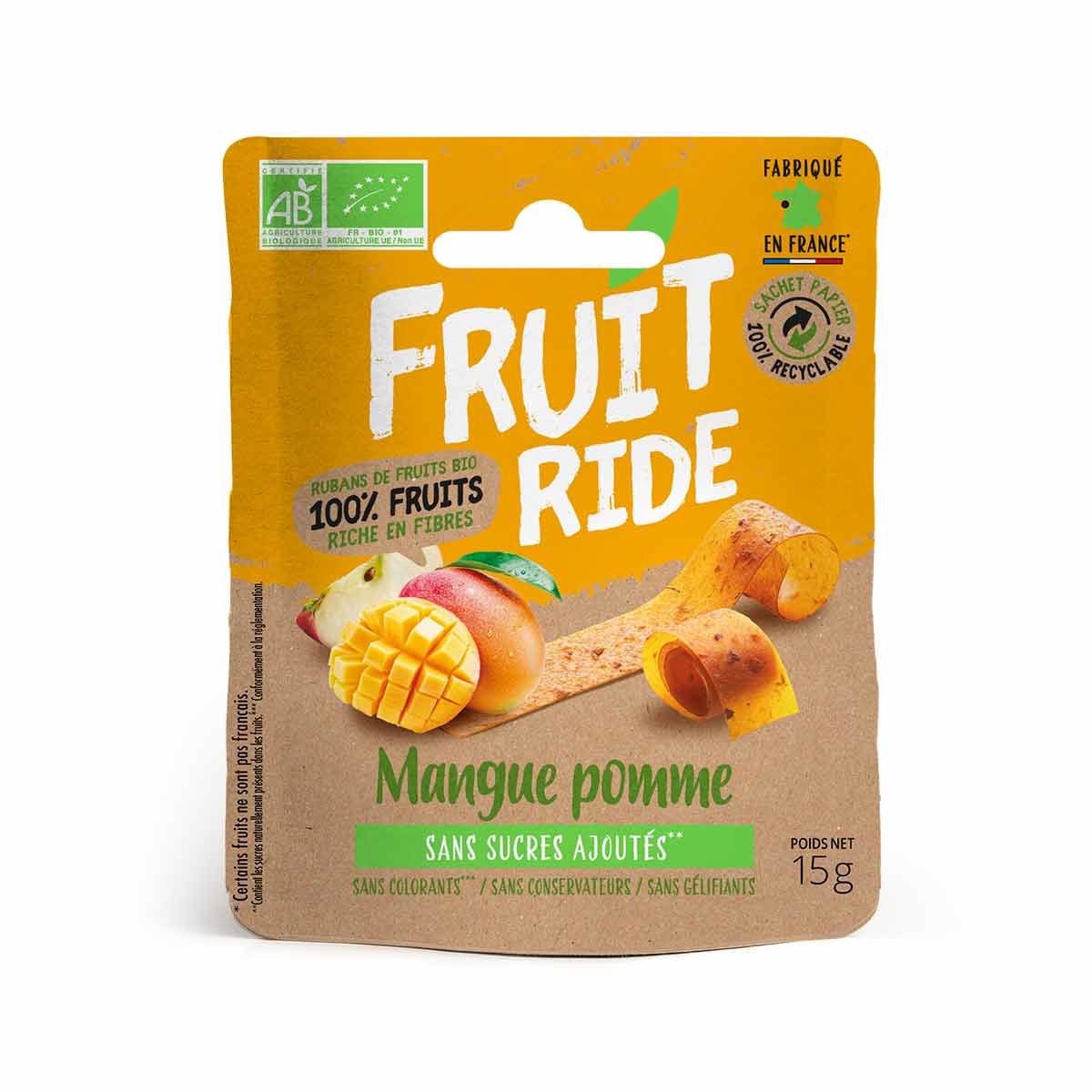 Cuirs de fruits bio Fruit Ride - Mangue, pomme
