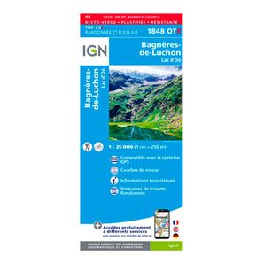 Carte IGN Top 25R Bagnères-de-Luchon
