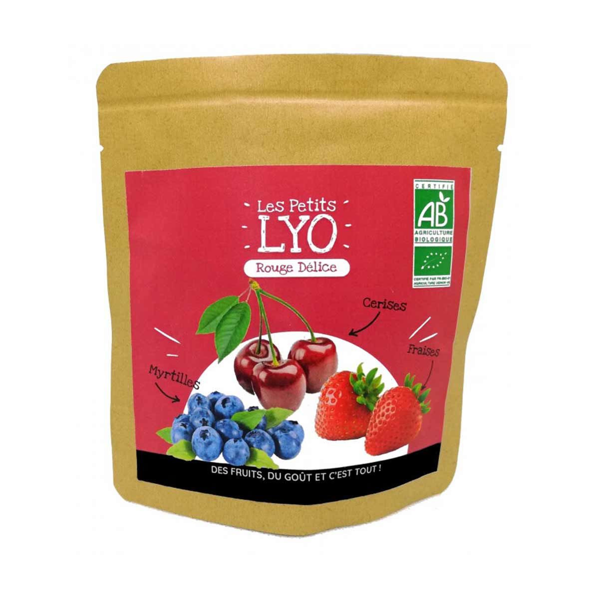 Rouge Délice bio - Fruits lyophilisés