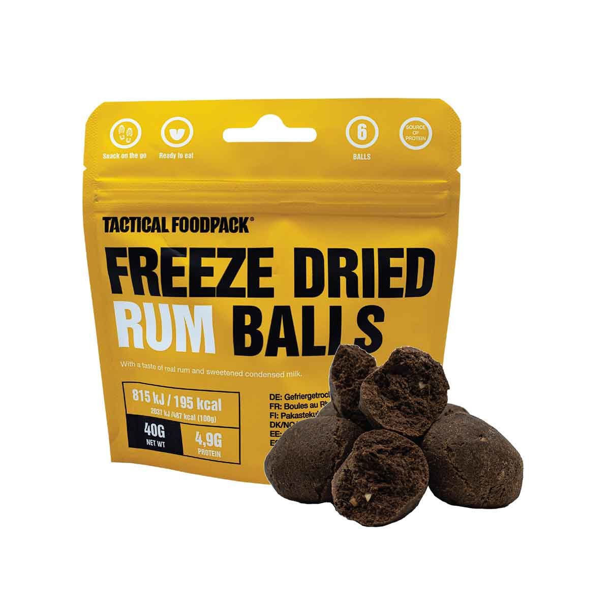 Tactical Foodpack Freeze dried rum balls