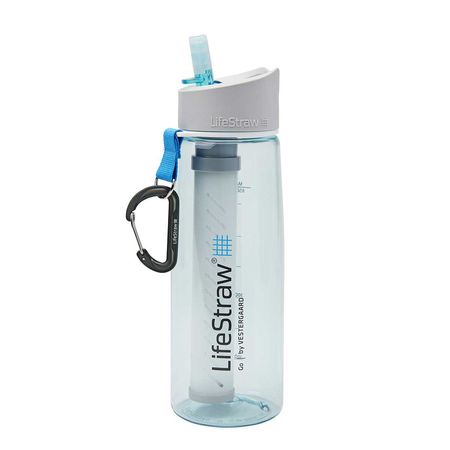 Bouteille filtrante LifeStraw Go - Charbon actif - 0,65 L - Bleu clair