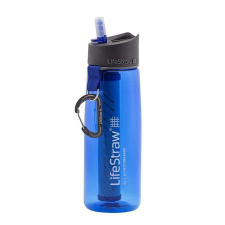Bouteille filtrante LifeStraw Go - Charbon actif - 0,65 L - Bleu foncé