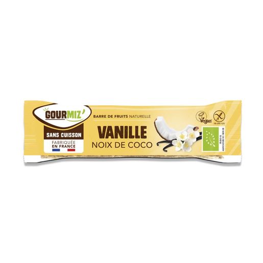 Gourmiz barre bio vanille noix de coco