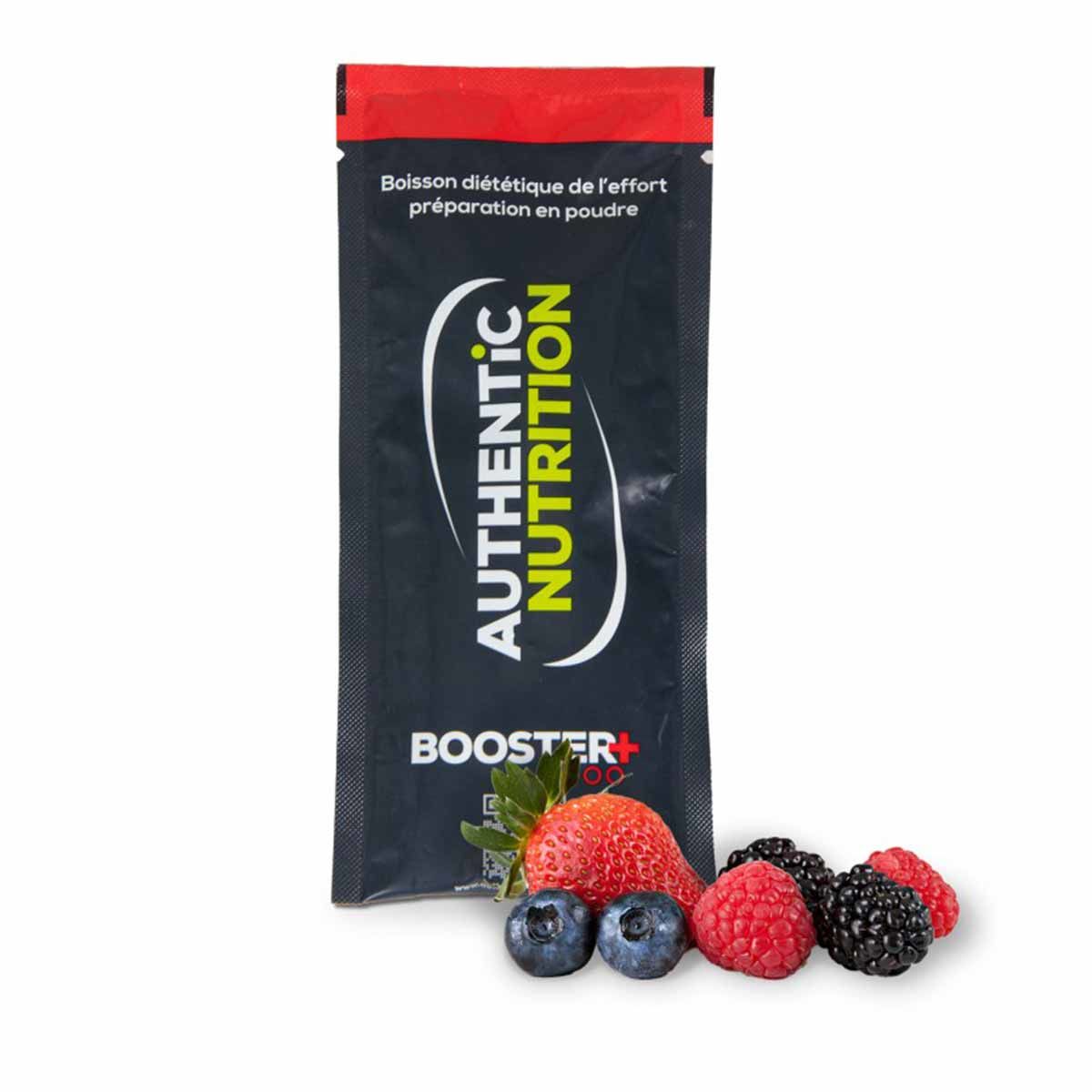 Boisson énergétique Authentic Nutrition Booster+ - Fruits rouges