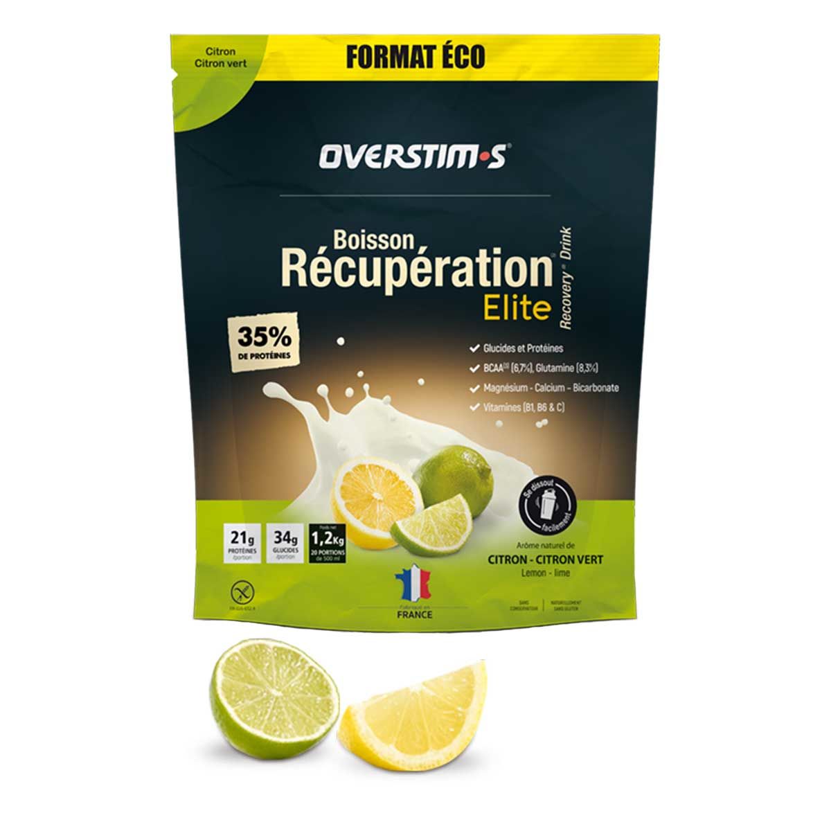 Boisson de récupération Elite Overstim.s - 1,2 kg - Citron, citron vert