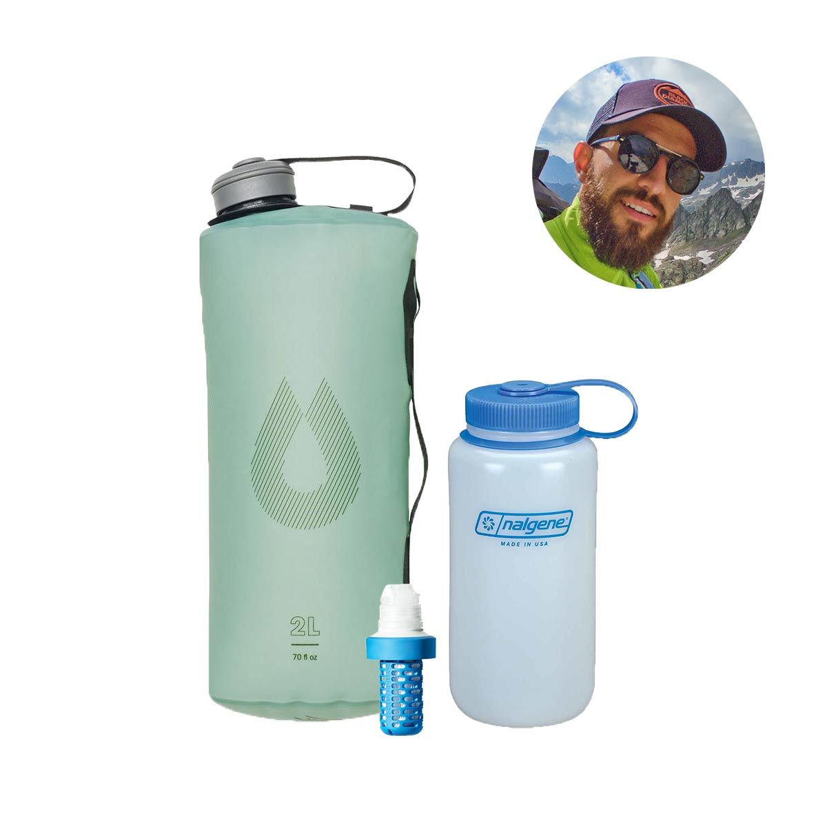 Flasque Hydrapak UltraFlask Speed 600 ml : gourde souple trail, ultratrail  et running