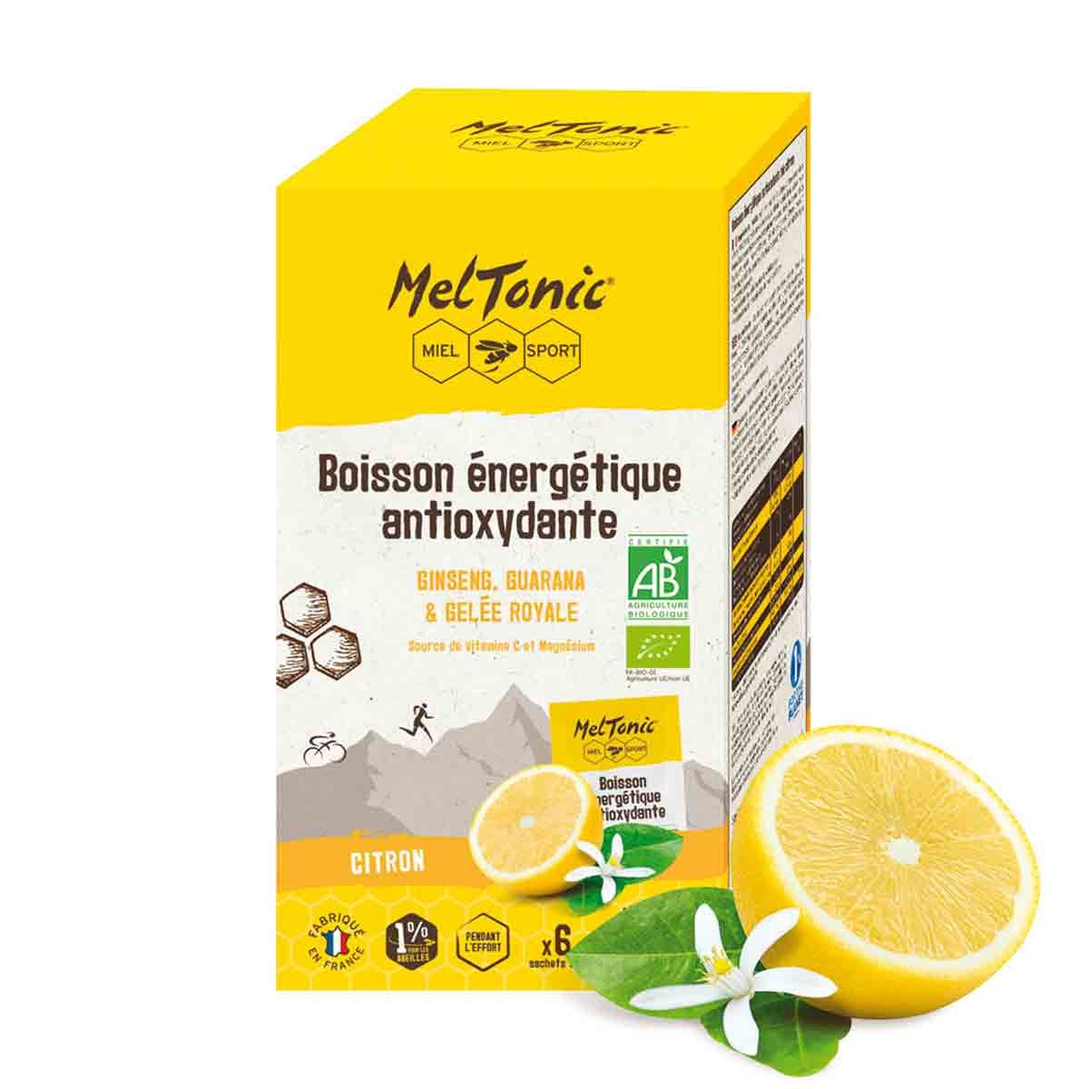Boisson énergétique antioxydante bio Meltonic x 6 sticks - Citron