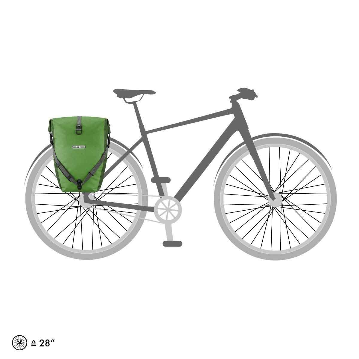 Sacoches pour vélo bikepacking back roller plus vert