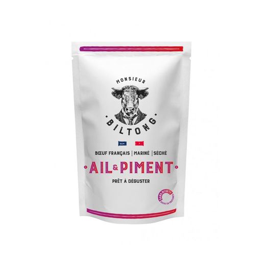 Biltong - Boeuf séché Ail & Piment - 70 g