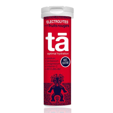 Tube de pastilles électrolytes Caféine TA Energy - Fruits rouges