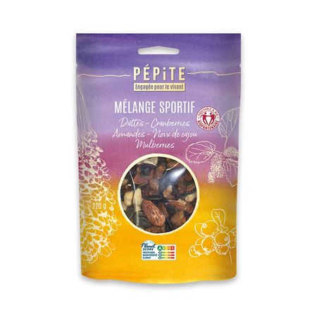 Mélange Sportif - Fruits secs bio - 220 g