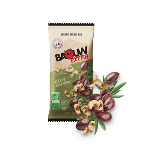 Barre énergétique bio Baouw Extra - Olive, cajou