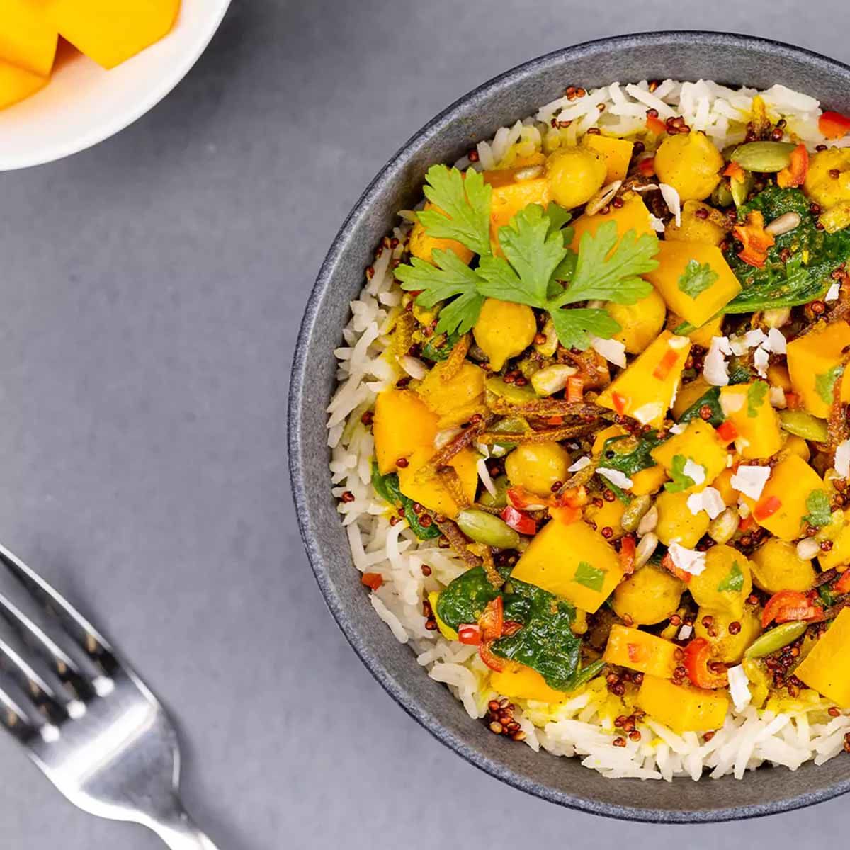 Riz et légumes au curry indien - Grand format
