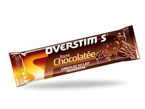 Barre chocolatée Overstim.s - Chocolat au lait, magnésium