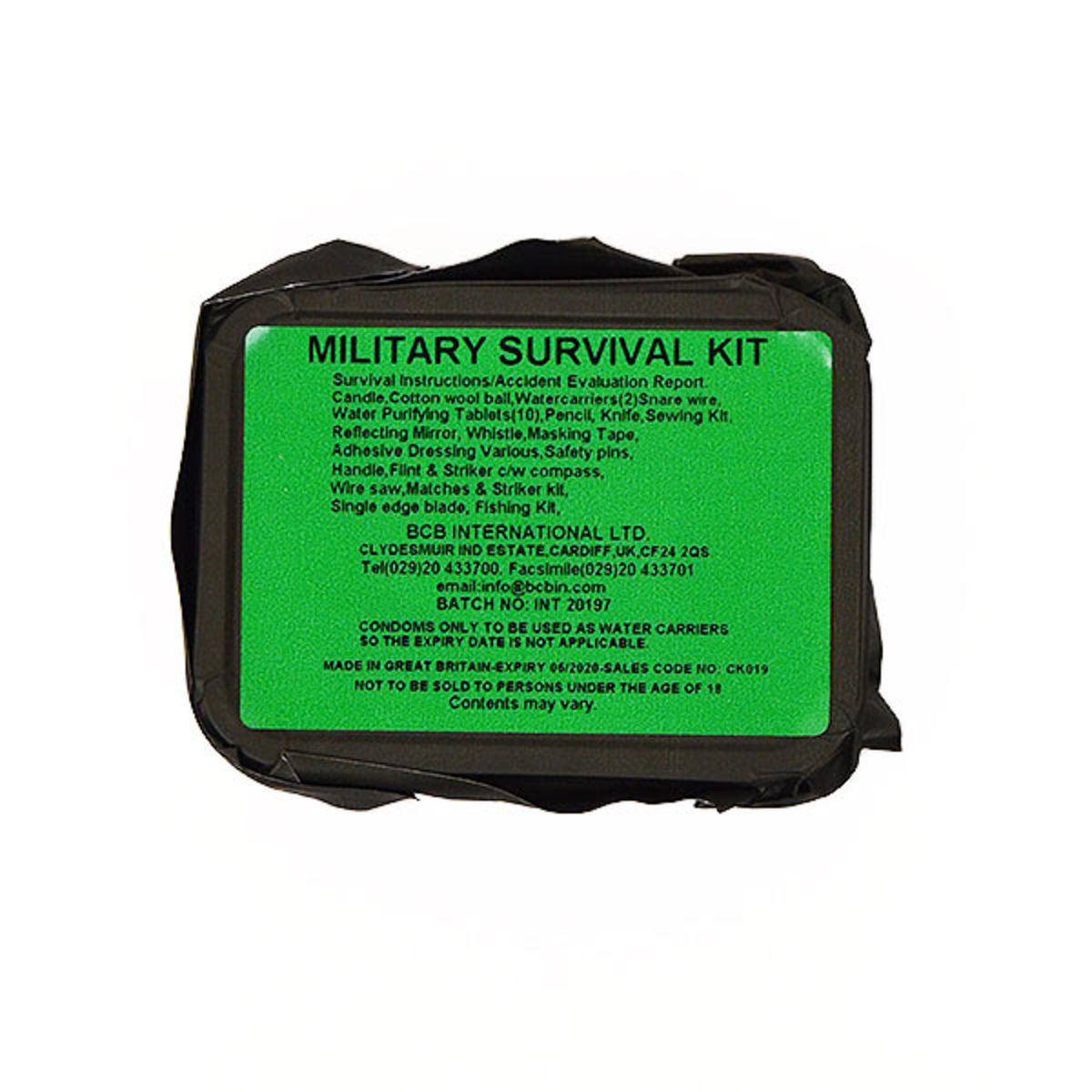 Kit de survie BCB - Militaire