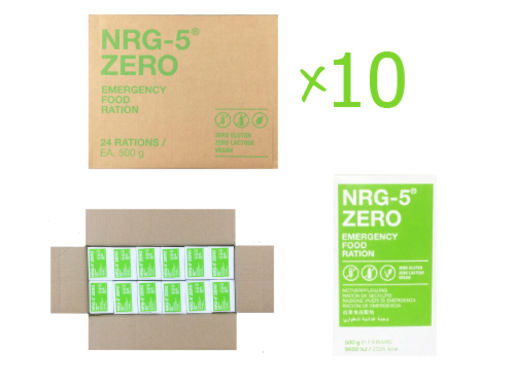 Ration de secours NRG-5 ZERO sans Gluten - 15 ans - 240 x 500 g